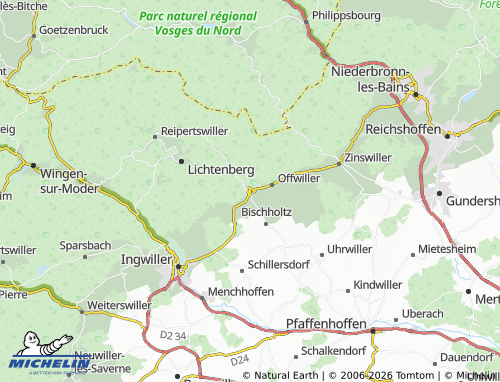 Mapa MICHELIN Rothbach - ViaMichelin