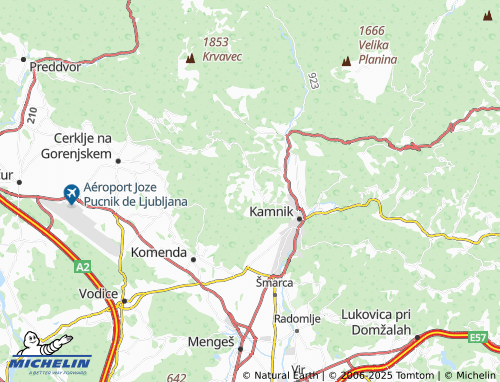 Mappa MICHELIN Tunjice - ViaMichelin