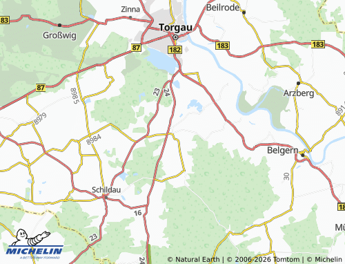 MICHELIN Beckwitz map - ViaMichelin