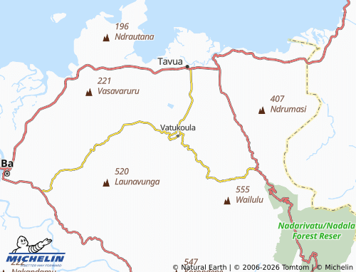MICHELIN Vatukoula map - ViaMichelin