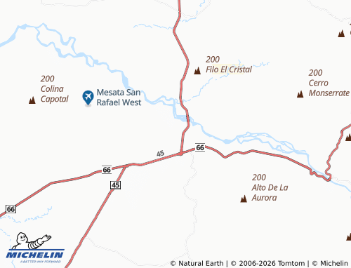 Carte MICHELIN Meseta de San Rafael - ViaMichelin