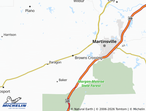 Mappa MICHELIN Browns Crossing - ViaMichelin