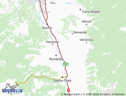 MICHELIN Vălișoara map - ViaMichelin