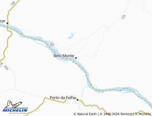 MICHELIN Belo Monte map - ViaMichelin