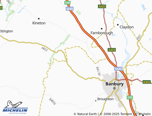 Mappa MICHELIN Hornton - ViaMichelin