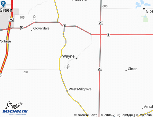 Carte MICHELIN Wayne - ViaMichelin