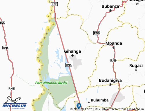 Mappa MICHELIN Gihanga - ViaMichelin