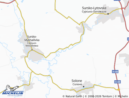 MICHELIN Bohdanivka map - ViaMichelin