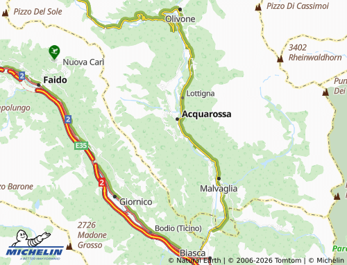 Mappa MICHELIN Corzoneso - ViaMichelin