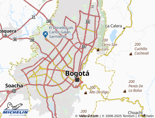 MICHELIN Muequetá map - ViaMichelin