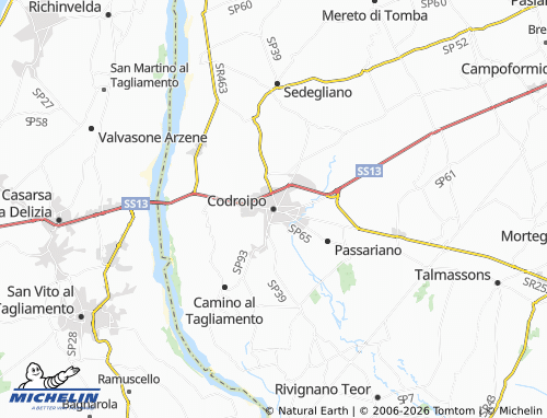 Mappa MICHELIN Codroipo - ViaMichelin