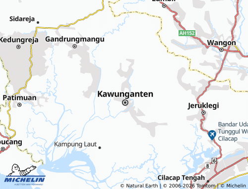 MICHELIN Kawunganten Lor map - ViaMichelin