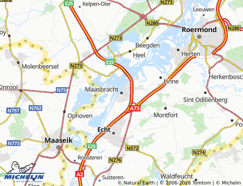 Carte MICHELIN Maasbracht - ViaMichelin