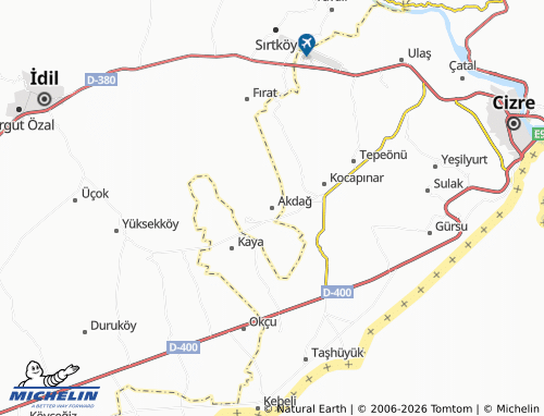 Mappa MICHELIN Akdağ - ViaMichelin