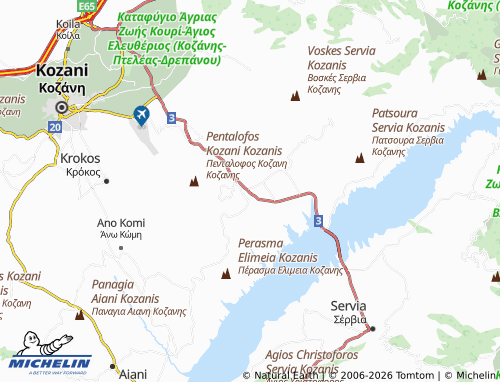 Carte MICHELIN Vathylakkos - ViaMichelin