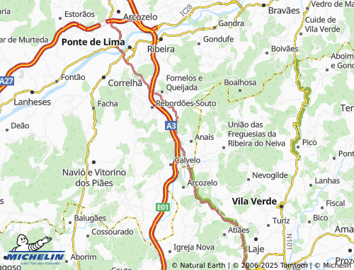 Mapa MICHELIN Torrão - ViaMichelin