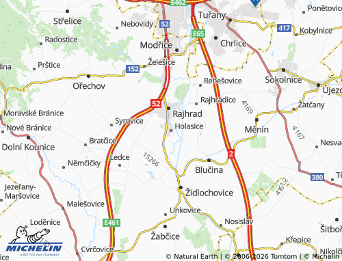 Kaart MICHELIN Holasice - ViaMichelin