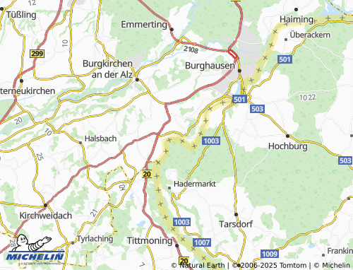 MICHELIN-Landkarte Unterhadermark - ViaMichelin