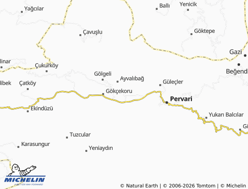 MICHELIN Ormandalı map - ViaMichelin