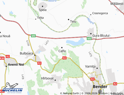Mappa MICHELIN Calfa - ViaMichelin