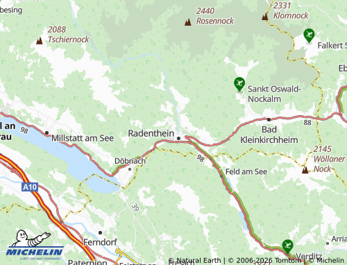 MICHELIN Dabor map - ViaMichelin
