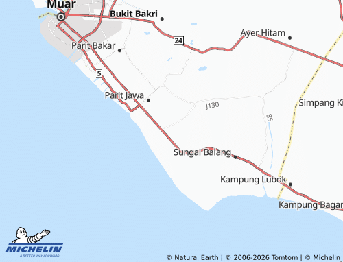 Mapa MICHELIN Parit Pecah - ViaMichelin