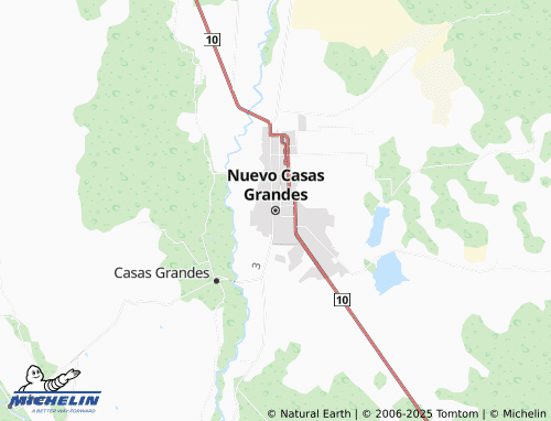 MICHELIN-Landkarte Nuevo Casas Grandes - ViaMichelin