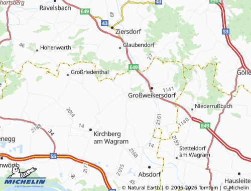 Mappa MICHELIN Ruppersthal - ViaMichelin
