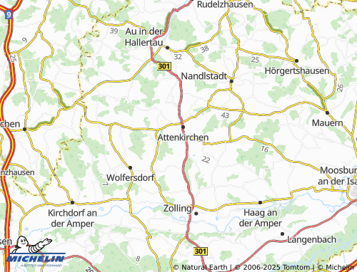 Kaart MICHELIN Berging - ViaMichelin