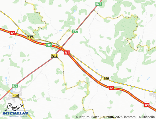 Mappa MICHELIN Užkalniai - ViaMichelin