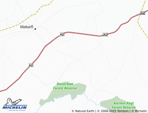 MICHELIN Kwalo map - ViaMichelin
