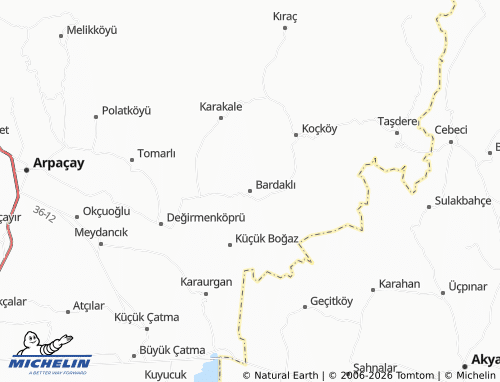 Mappa MICHELIN Bardaklı - ViaMichelin