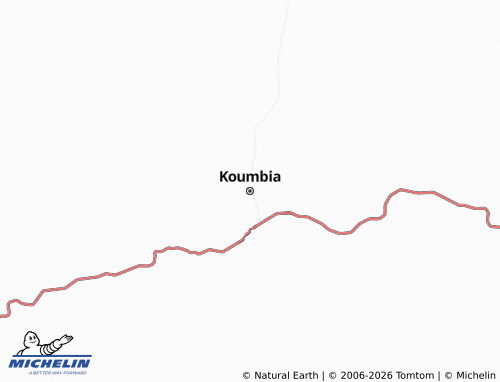 MICHELIN Koumbia map - ViaMichelin