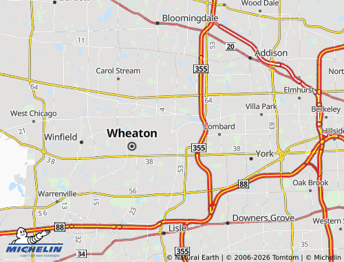 Mappa MICHELIN Glen Ellyn - ViaMichelin