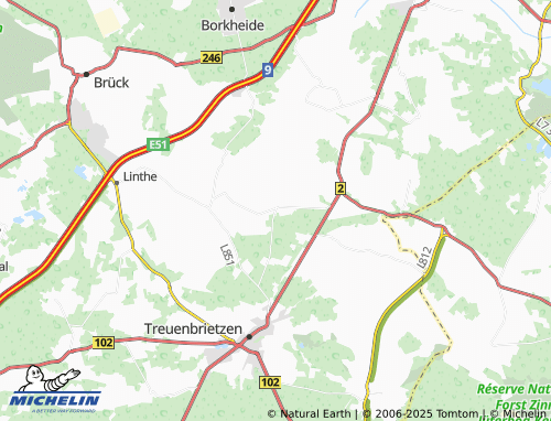 MICHELIN-Landkarte Brachwitz - ViaMichelin