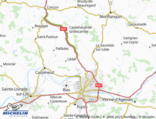 MICHELIN Soubirous map - ViaMichelin