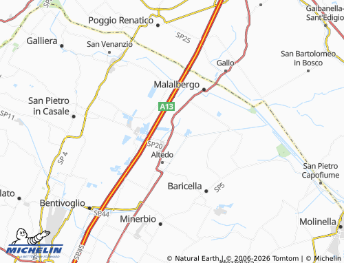 MICHELIN Pegola map - ViaMichelin