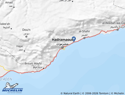 MICHELIN-Landkarte Hadramaut - ViaMichelin