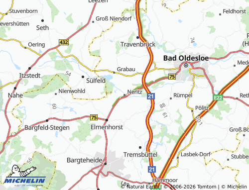 MICHELIN Neritz map - ViaMichelin