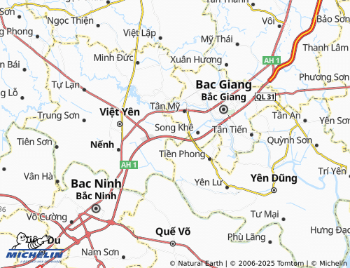 MICHELIN Tăng Tiến map - ViaMichelin