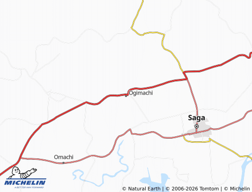 Mappa MICHELIN Ogimachi - ViaMichelin