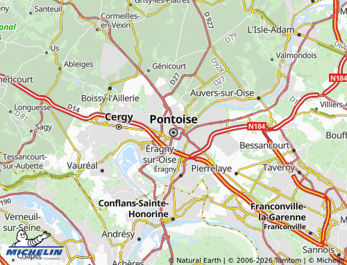 Mapa MICHELIN Pontoise - ViaMichelin