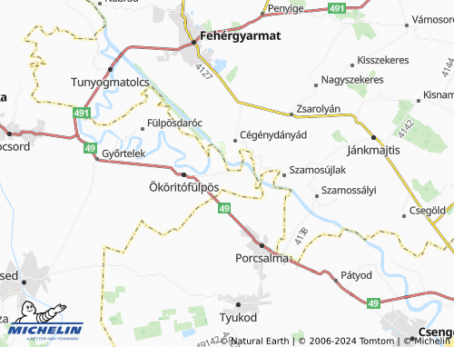 MICHELINLandkarte Rápolt ViaMichelin