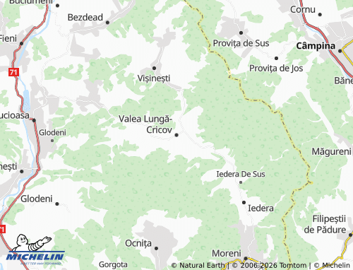 Mappa MICHELIN Valea Lungă-Cricov - ViaMichelin