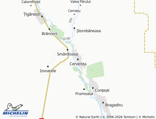 Mappa MICHELIN Cervenița - ViaMichelin