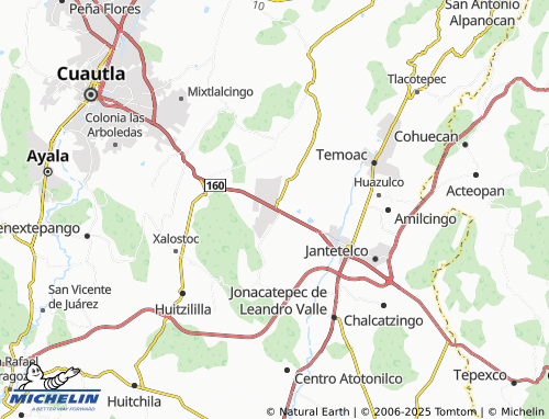 MICHELIN Fraccionamiento Isla de Cuautla map - ViaMichelin