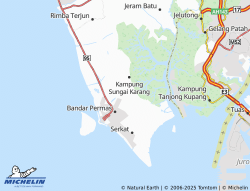 Carte MICHELIN Kampung Permas Kelapa - ViaMichelin