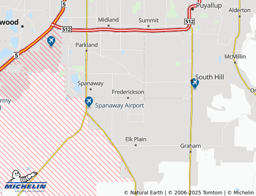 MICHELIN Frederickson map - ViaMichelin