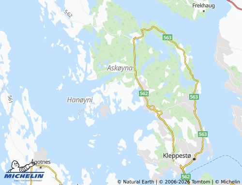 MICHELIN-Landkarte Kolavåg - ViaMichelin