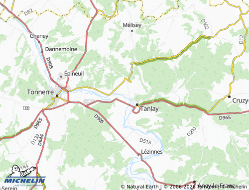 Carte MICHELIN Commissey - ViaMichelin